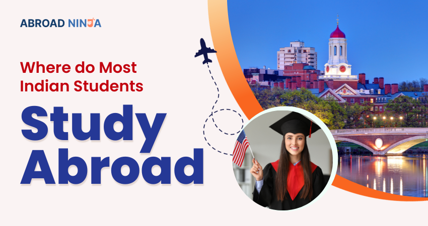 Where do most Indian Students Study Abroad